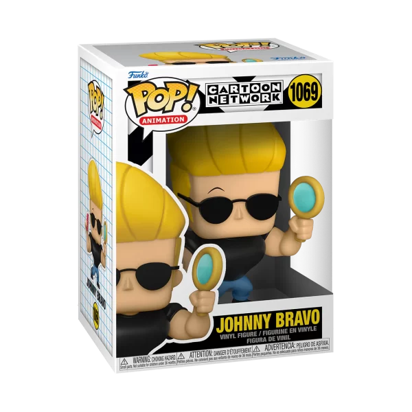 Funko Pop! Animation: Johnny Bravo con espejo y peine Cartoon Network # 1069