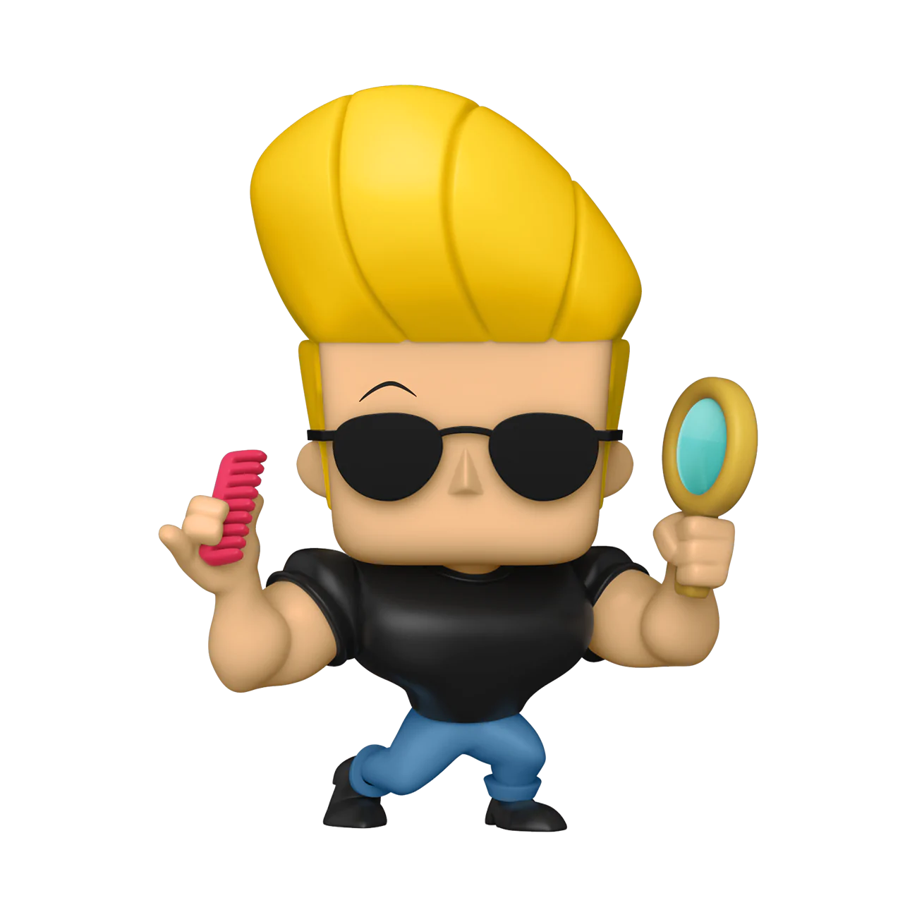 Funko Pop! Animation: Johnny Bravo con espejo y peine Cartoon Network # 1069