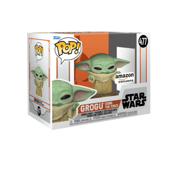 Funko POP! Grogu Using the Force serie Disney The Mandalorian Exclusivo Amazon # 477
