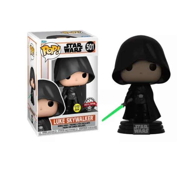 Funko Pop! The Mandalorian Luke Skywalker Con Capa Glow (special Edition) # 501