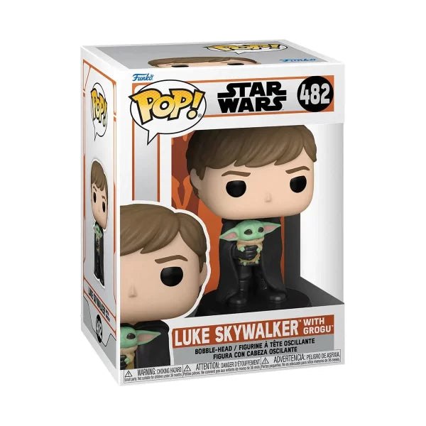 Funko Pop! Star Wars: Mandalorian – Luke con Baby Yoda (Grogu) # 482