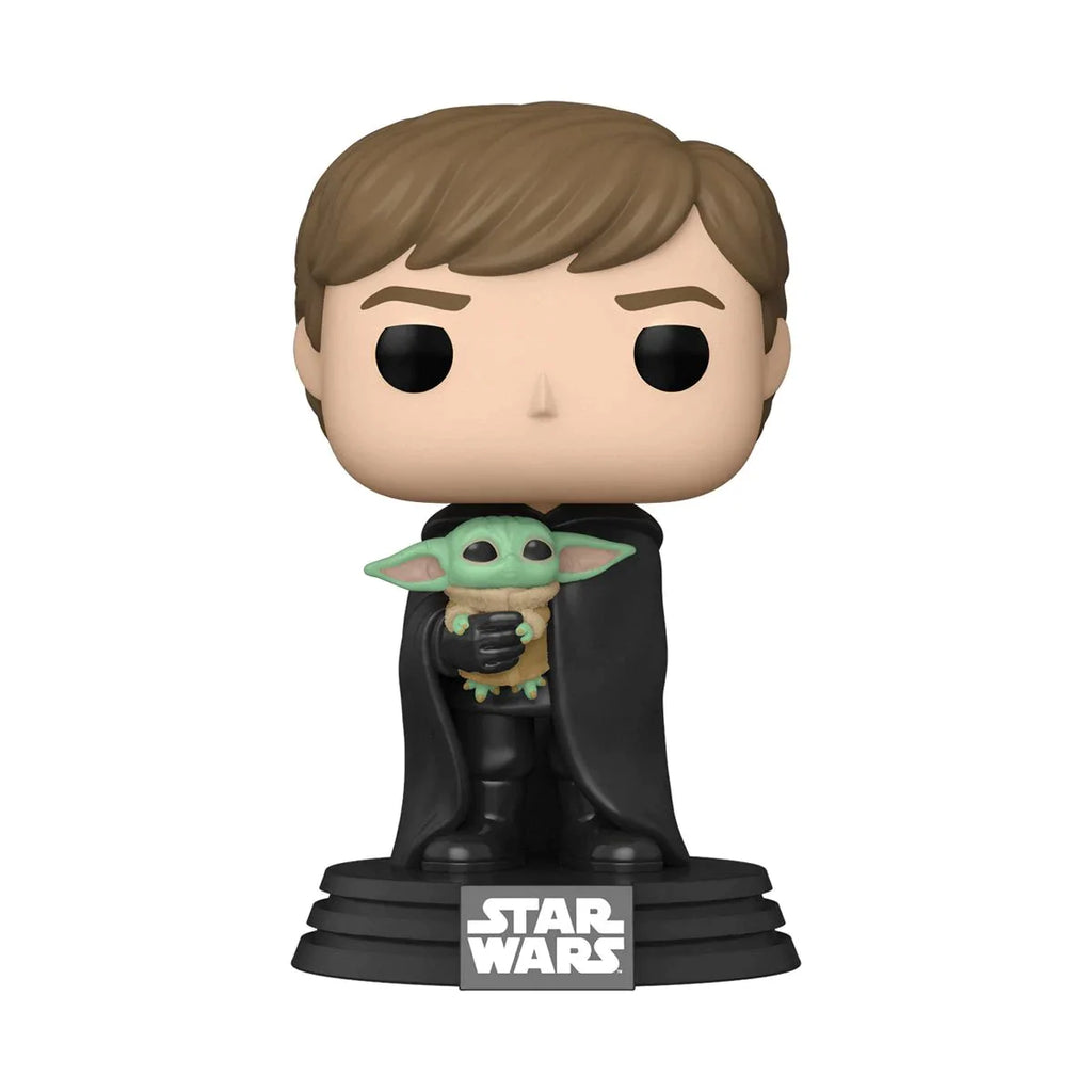 Funko Pop! Star Wars: Mandalorian – Luke con Baby Yoda (Grogu) # 482