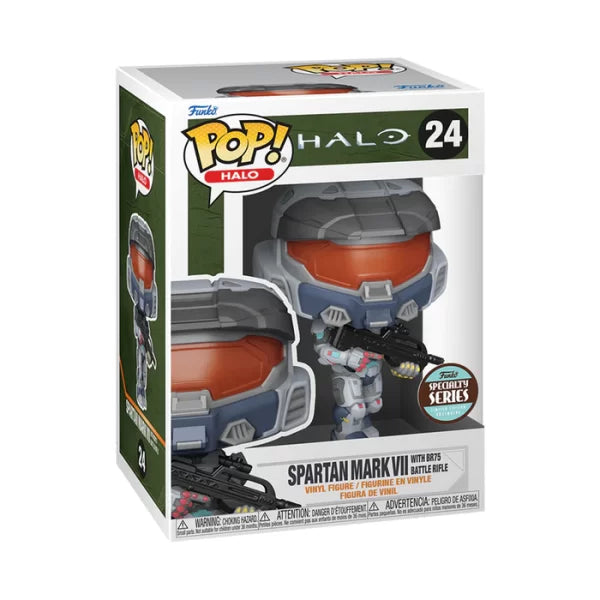 Funko Pop! Games Halo Spartan Mark VII con Br75 Battle Rifle # 24